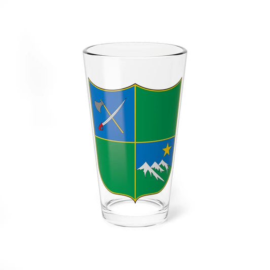 Escudo de Villahermosa Tolima (Colombia) (Coat of Arms) Pint Glass 16oz 16oz - Go Mug Yourself