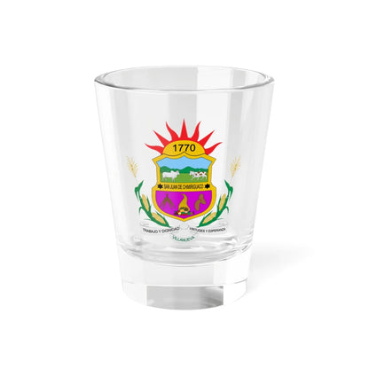 Escudo de Villanueva Bolívar (Colombia) (Coat of Arms) Shot Glass 1.5oz 1.5oz - Go Mug Yourself
