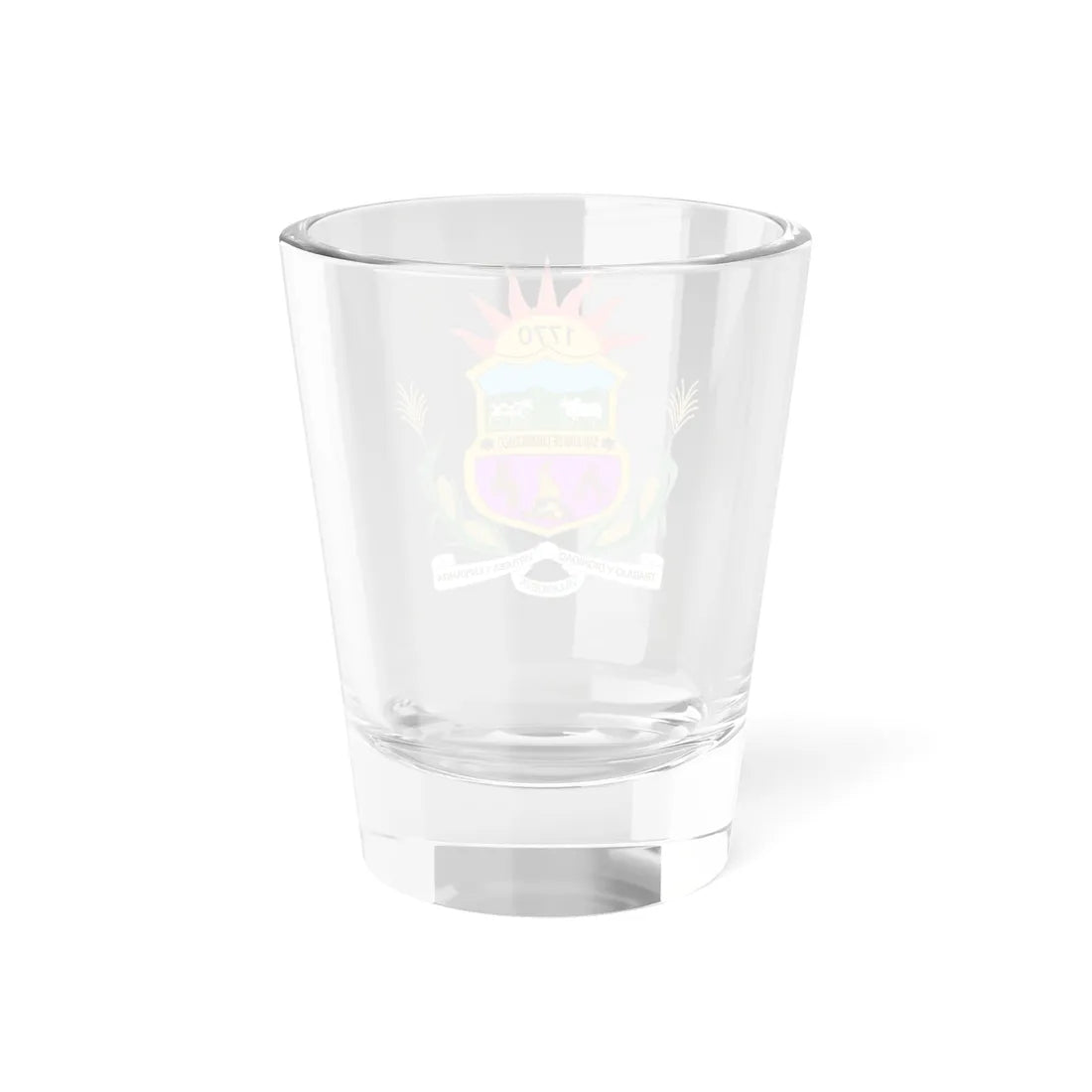 Escudo de Villanueva Bolívar (Colombia) (Coat of Arms) Shot Glass 1.5oz - Go Mug Yourself