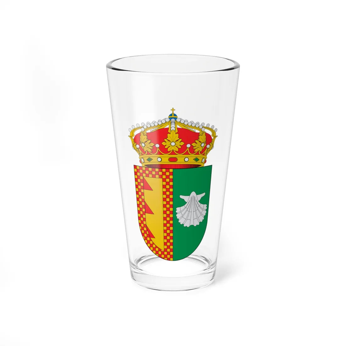 Escudo de Villanueva de San Juan (Spain) (Coat of Arms) Pint Glass 16oz 16oz - Go Mug Yourself