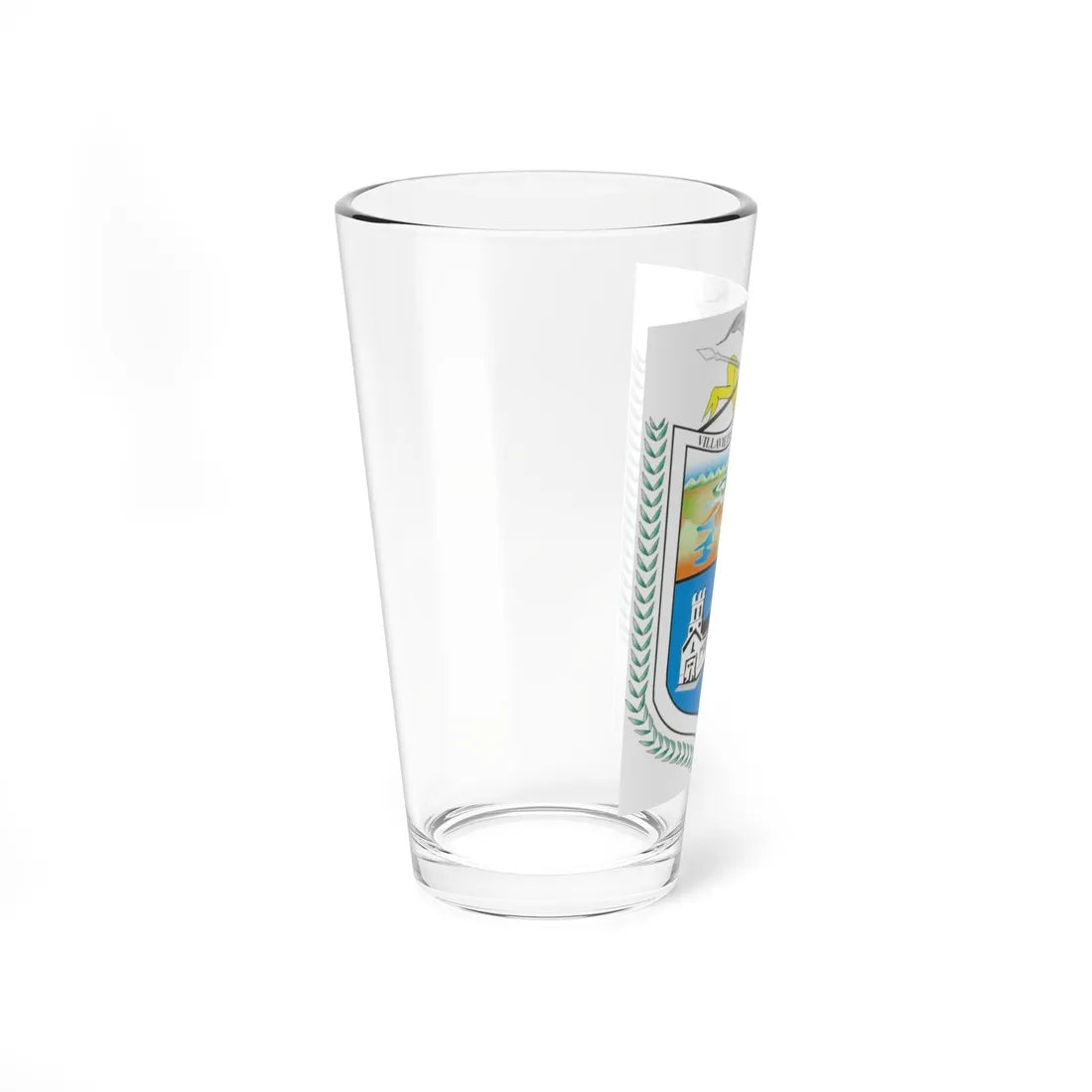 Escudo de Villavieja Huila (Colombia) (Coat of Arms) Pint Glass 16oz - Go Mug Yourself