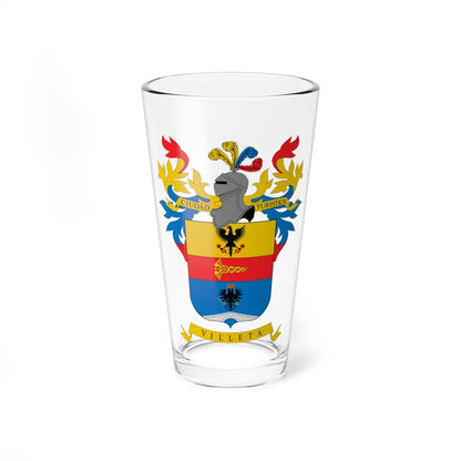 Escudo de Villeta Cundinamarca (Colombia) (Coat of Arms) Pint Glass 16oz 16oz - Go Mug Yourself