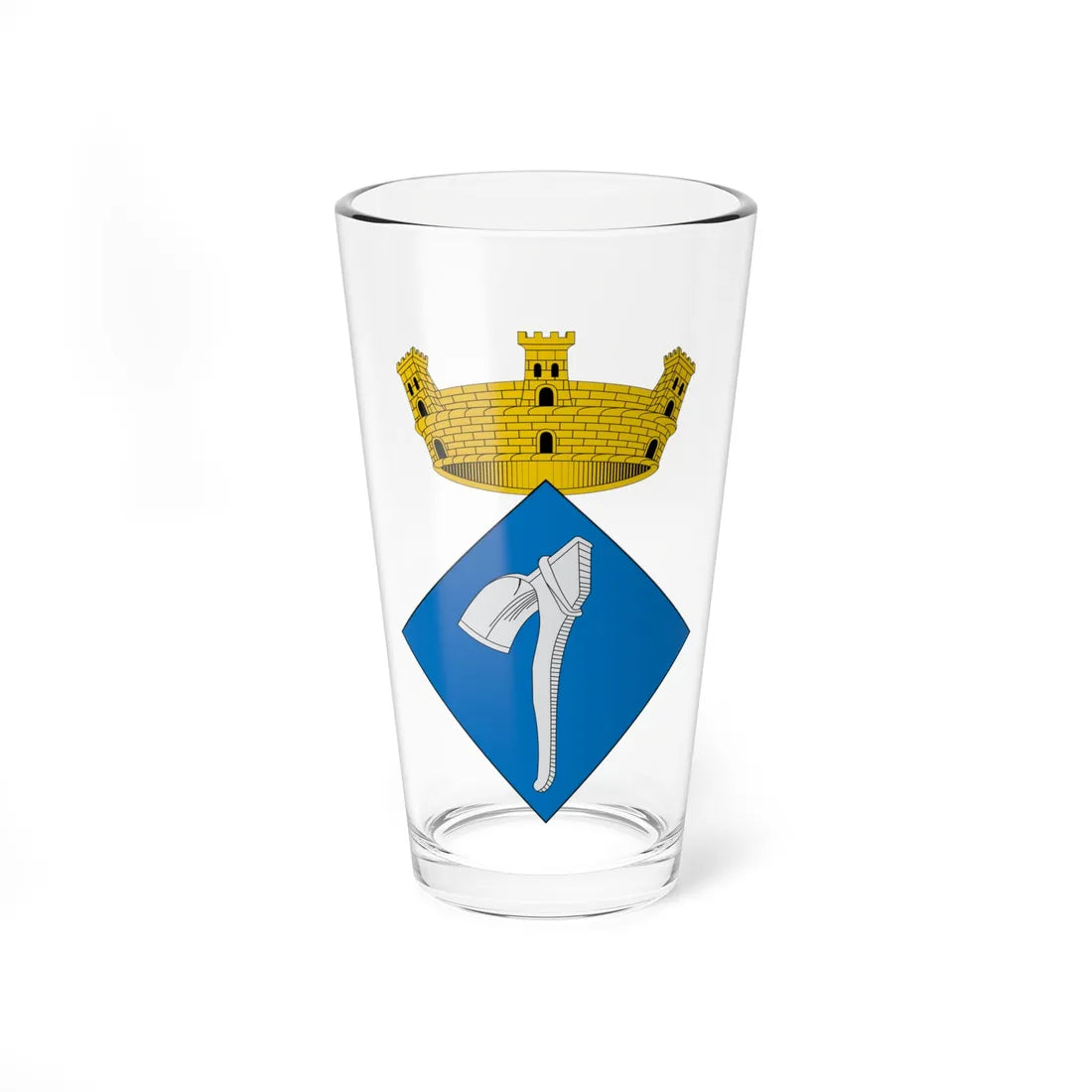 Escudo de Vinaixa (Spain) (Coat of Arms) Pint Glass 16oz 16oz - Go Mug Yourself