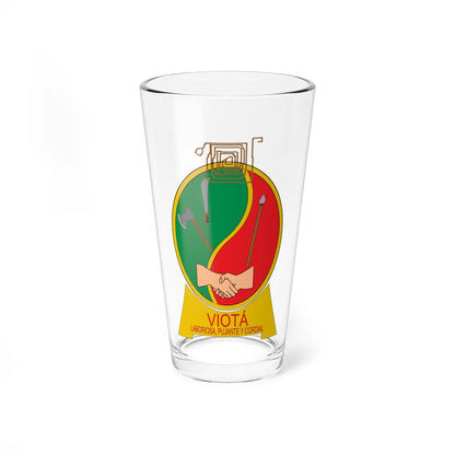 Escudo de Viotá (Colombia) (Coat of Arms) Pint Glass 16oz 16oz - Go Mug Yourself