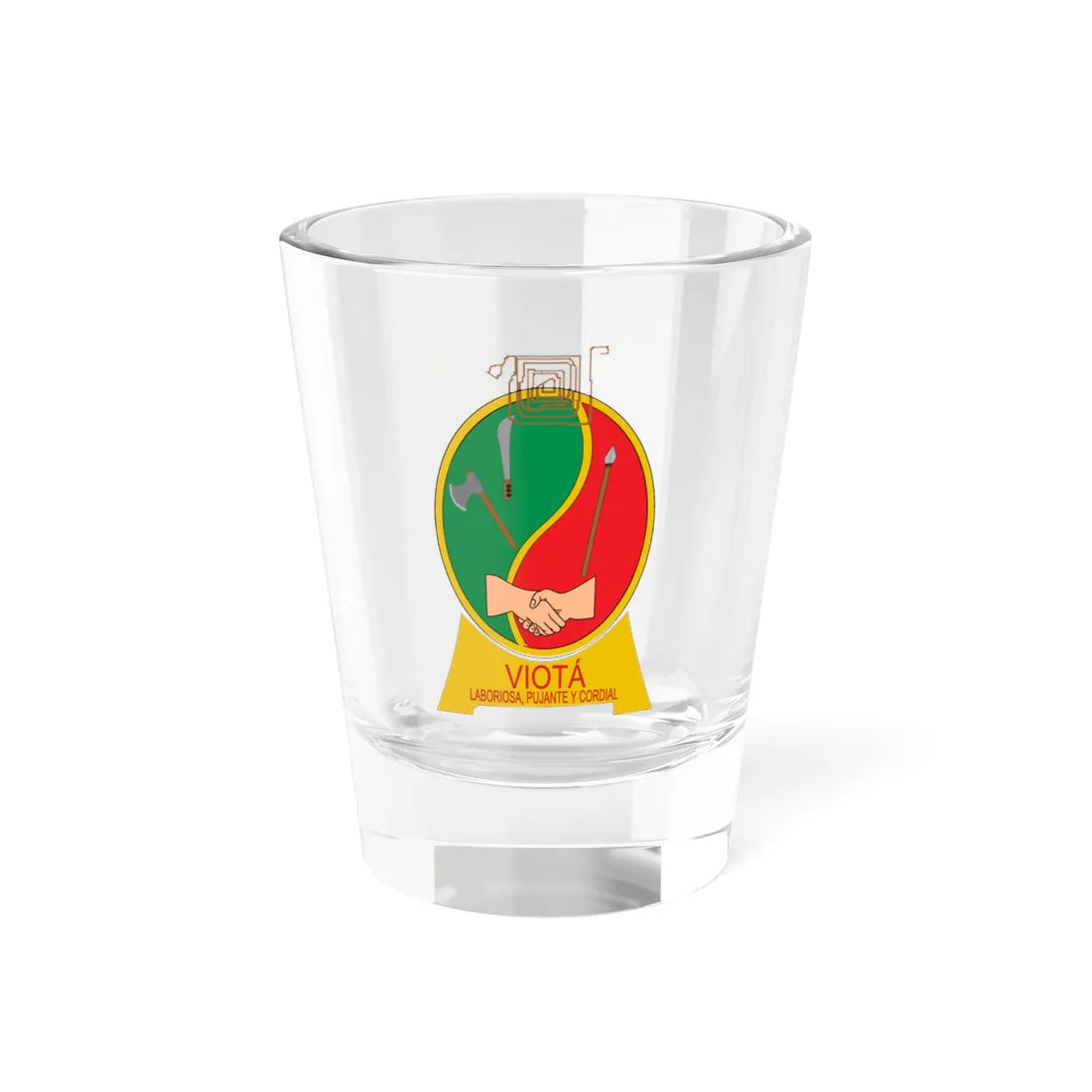 Escudo de Viotá (Colombia) (Coat of Arms) Shot Glass 1.5oz 1.5oz - Go Mug Yourself