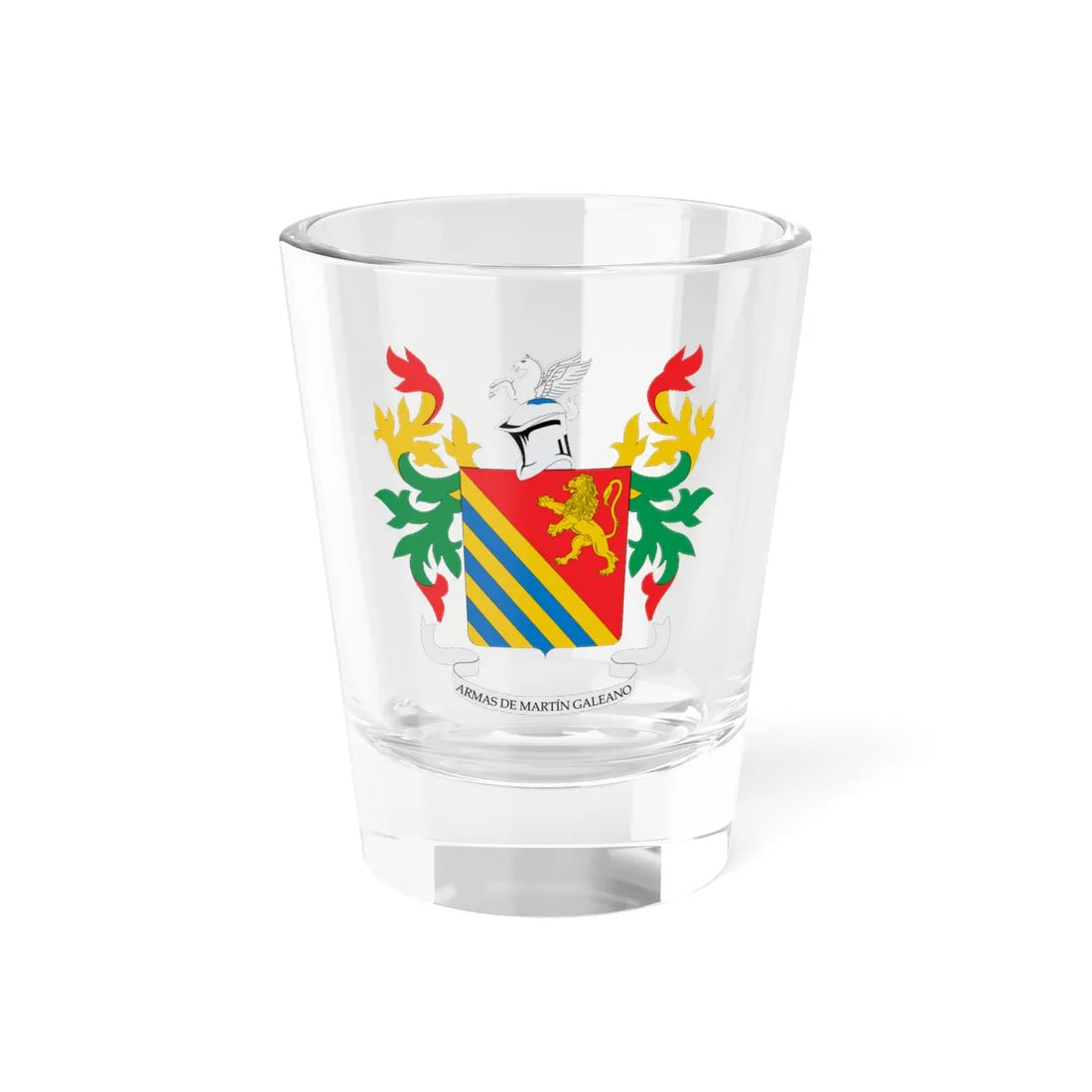 Escudo de Vélez Santander (Colombia) (Coat of Arms) Shot Glass 1.5oz 1.5oz - Go Mug Yourself