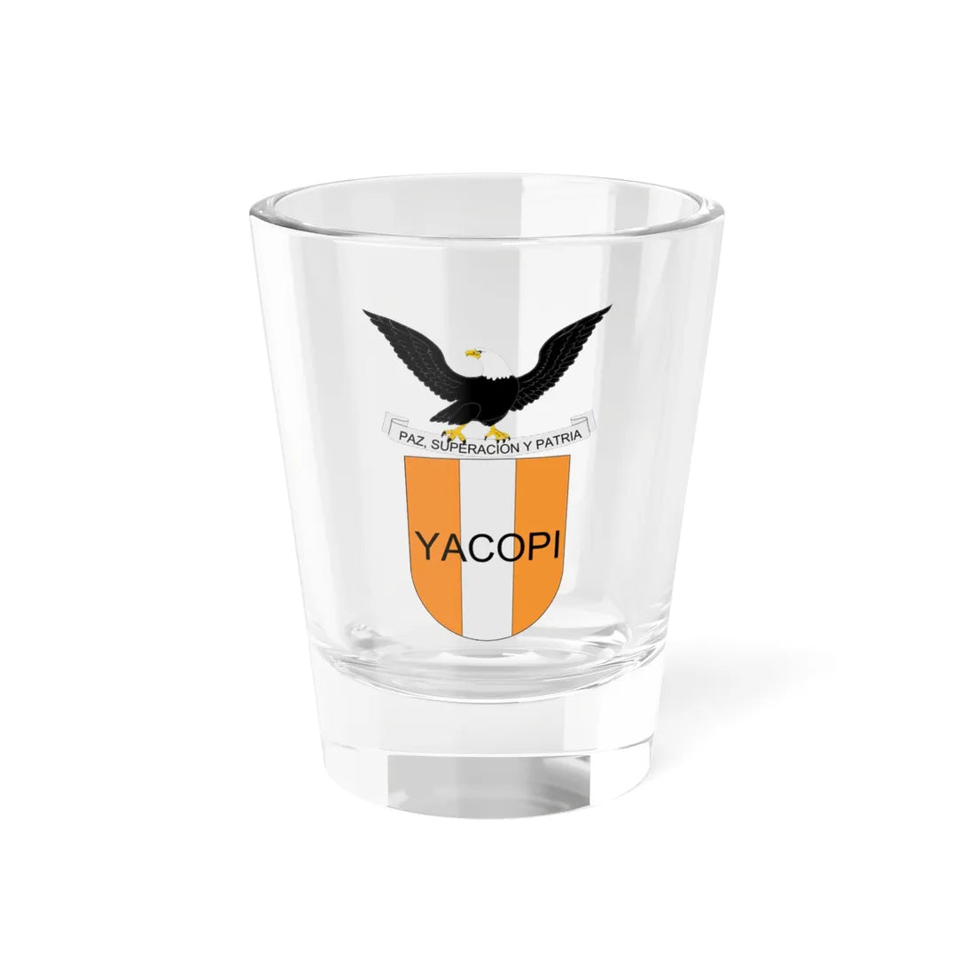 Escudo de Yacopi (Colombia) (Coat of Arms) Shot Glass 1.5oz 1.5oz - Go Mug Yourself
