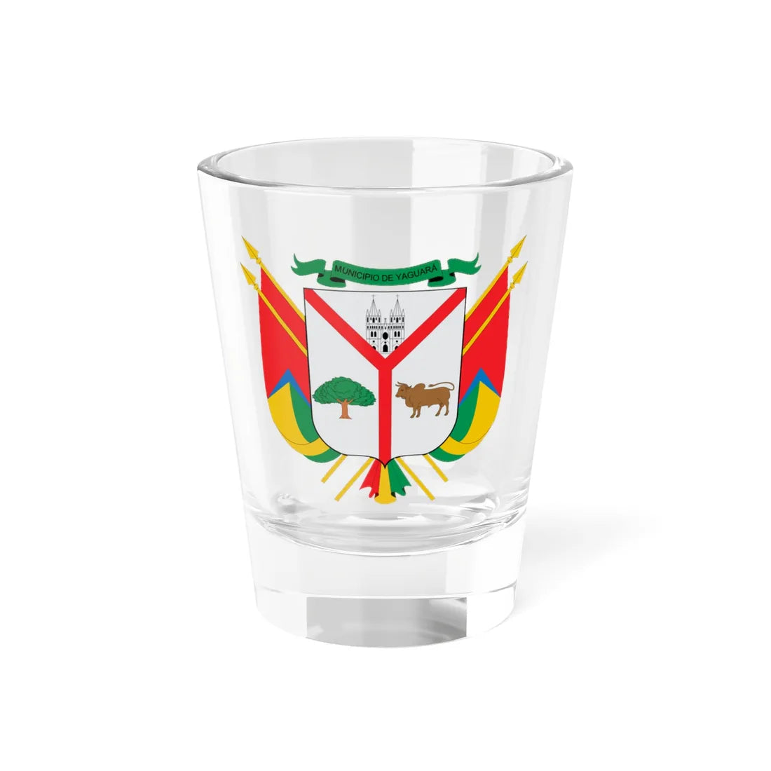 Escudo de Yaguará (Colombia) (Coat of Arms) Shot Glass 1.5oz 1.5oz - Go Mug Yourself