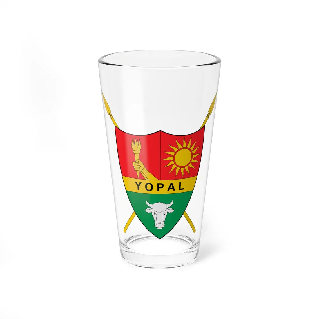 Escudo de Yopal (Colombia) (Coat of Arms) Pint Glass 16oz 16oz - Go Mug Yourself