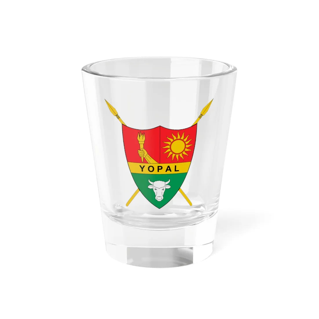 Escudo de Yopal (Colombia) (Coat of Arms) Shot Glass 1.5oz 1.5oz - Go Mug Yourself