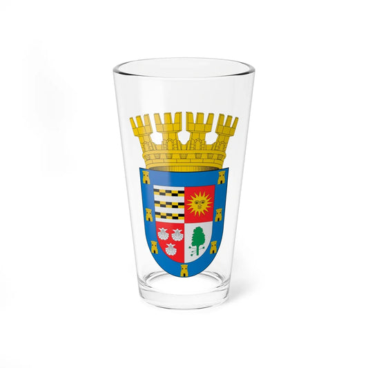 Escudo de Yumbel (Chile) (Coat of Arms) Pint Glass 16oz 16oz - Go Mug Yourself