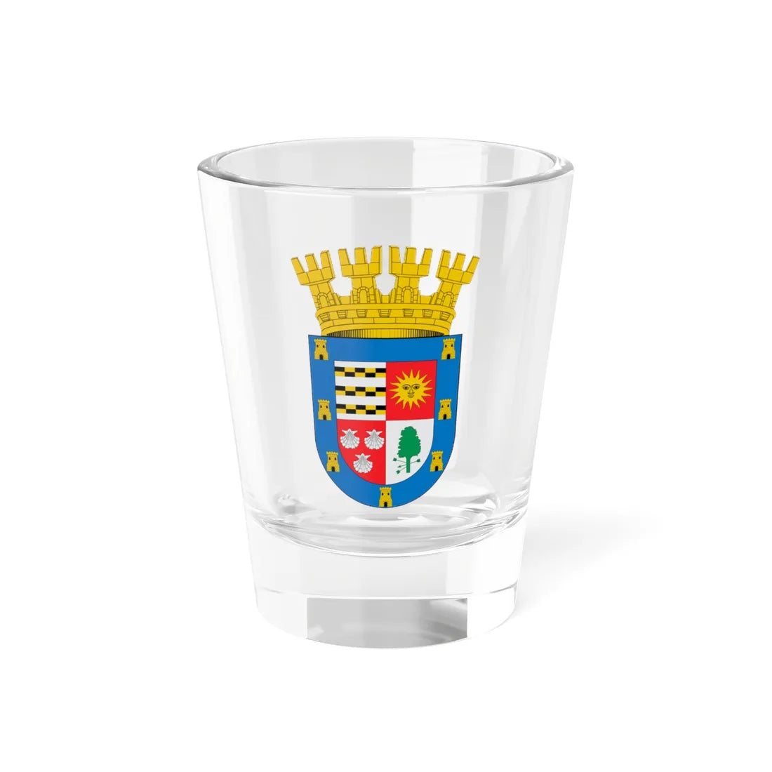 Escudo de Yumbel (Chile) (Coat of Arms) Shot Glass 1.5oz 1.5oz - Go Mug Yourself