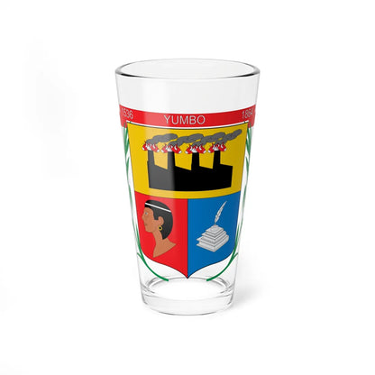Escudo de Yumbo Valle del Cauca (Colombia) (Coat of Arms) Pint Glass 16oz 16oz - Go Mug Yourself