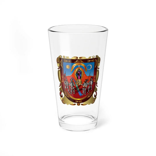 Escudo de Zacatecas (Costa Rica) (Coat of Arms) Pint Glass 16oz 16oz - Go Mug Yourself