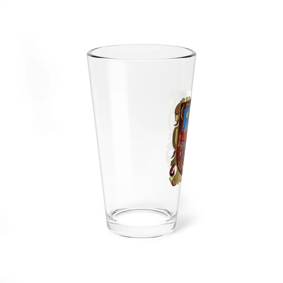 Escudo de Zacatecas (Costa Rica) (Coat of Arms) Pint Glass 16oz - Go Mug Yourself