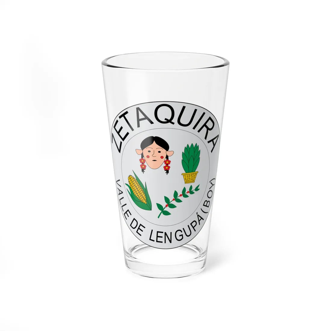 Escudo de Zetaquira (Colombia) (Coat of Arms) Pint Glass 16oz 16oz - Go Mug Yourself