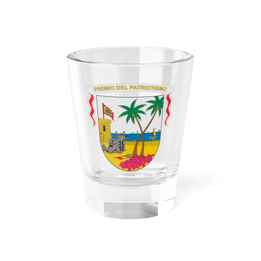 Escudo del Atlántico (Colombia) (Coat of Arms) Shot Glass 1.5oz 1.5oz - Go Mug Yourself