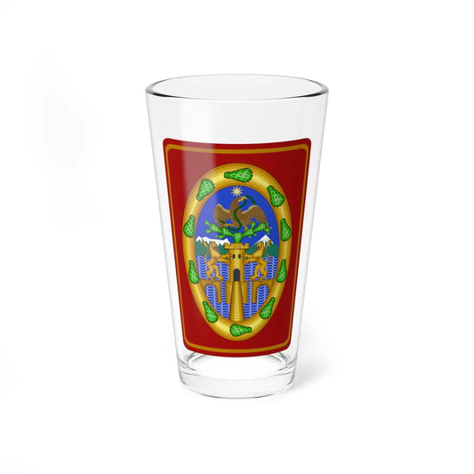 Escudo del Ayuntamiento de ciudad de México 1521-1929 (Costa Rica) (Coat of Arms) Pint Glass 16oz 16oz - Go Mug Yourself
