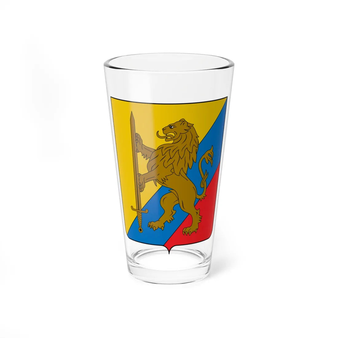 Escudo del Batallón Colombia (Colombia) (Coat of Arms) Pint Glass 16oz 16oz - Go Mug Yourself