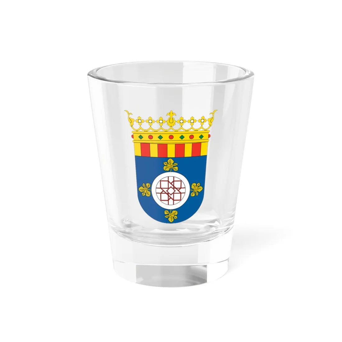 Escudo del Campo de Cariñena (Spain) (Coat of Arms) Shot Glass 1.5oz 1.5oz - Go Mug Yourself