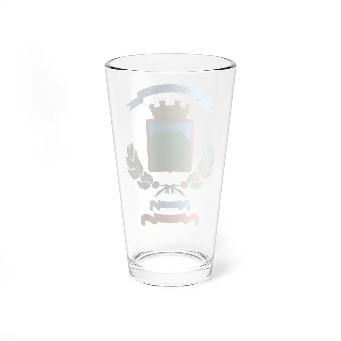Escudo del cantón de Acosta (Costa Rica) (Coat of Arms) Pint Glass 16oz - Go Mug Yourself