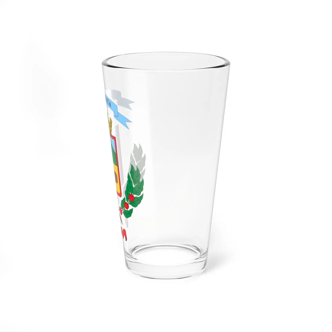 Escudo del cantón de Alajuelita (Costa Rica) (Coat of Arms) Pint Glass 16oz - Go Mug Yourself