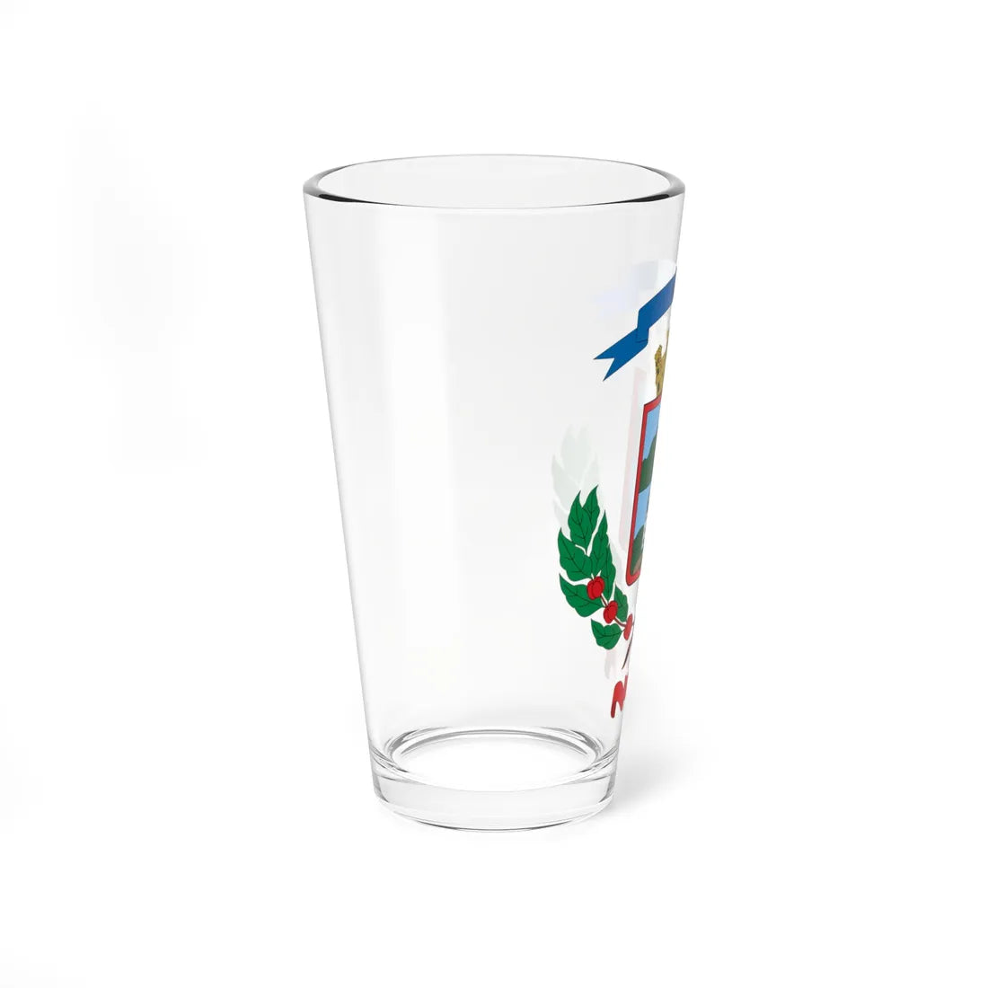 Escudo del cantón de Aserrí (Costa Rica) (Coat of Arms) Pint Glass 16oz - Go Mug Yourself