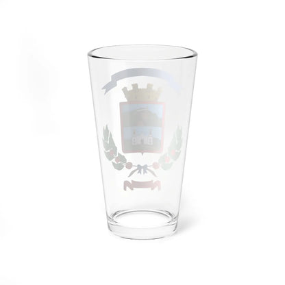 Escudo del cantón de Aserrí (Costa Rica) (Coat of Arms) Pint Glass 16oz - Go Mug Yourself