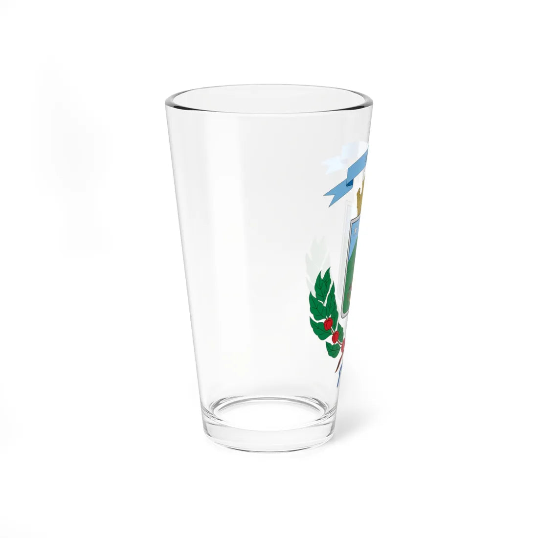 Escudo del Cantón de Coto Brus (Costa Rica) (Coat of Arms) Pint Glass 16oz - Go Mug Yourself