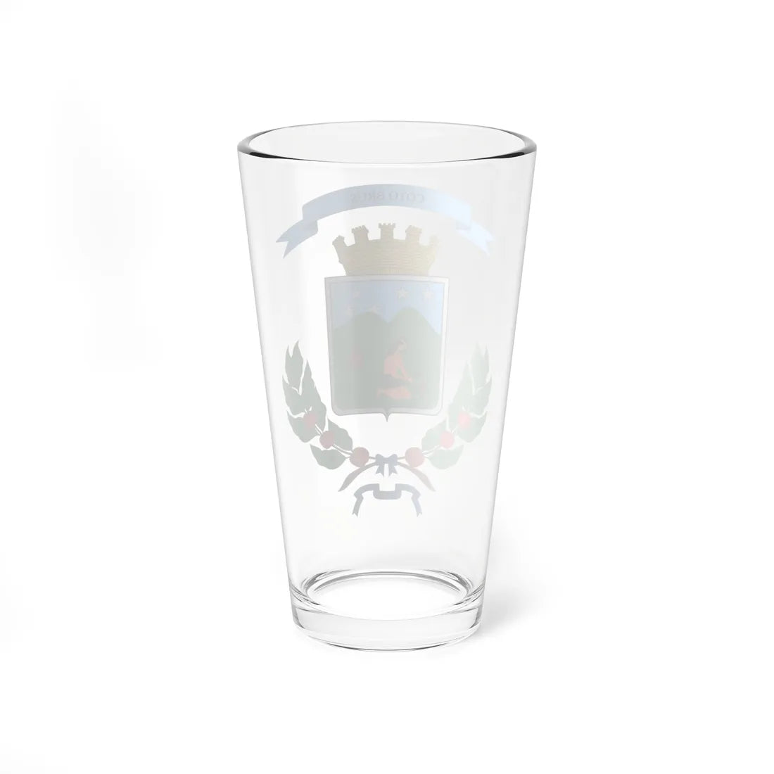 Escudo del Cantón de Coto Brus (Costa Rica) (Coat of Arms) Pint Glass 16oz - Go Mug Yourself