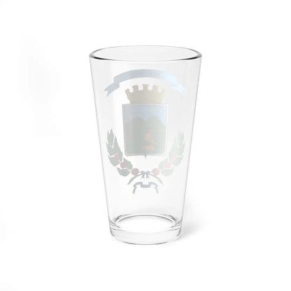 Escudo del Cantón de Coto Brus (Costa Rica) (Coat of Arms) Pint Glass 16oz - Go Mug Yourself