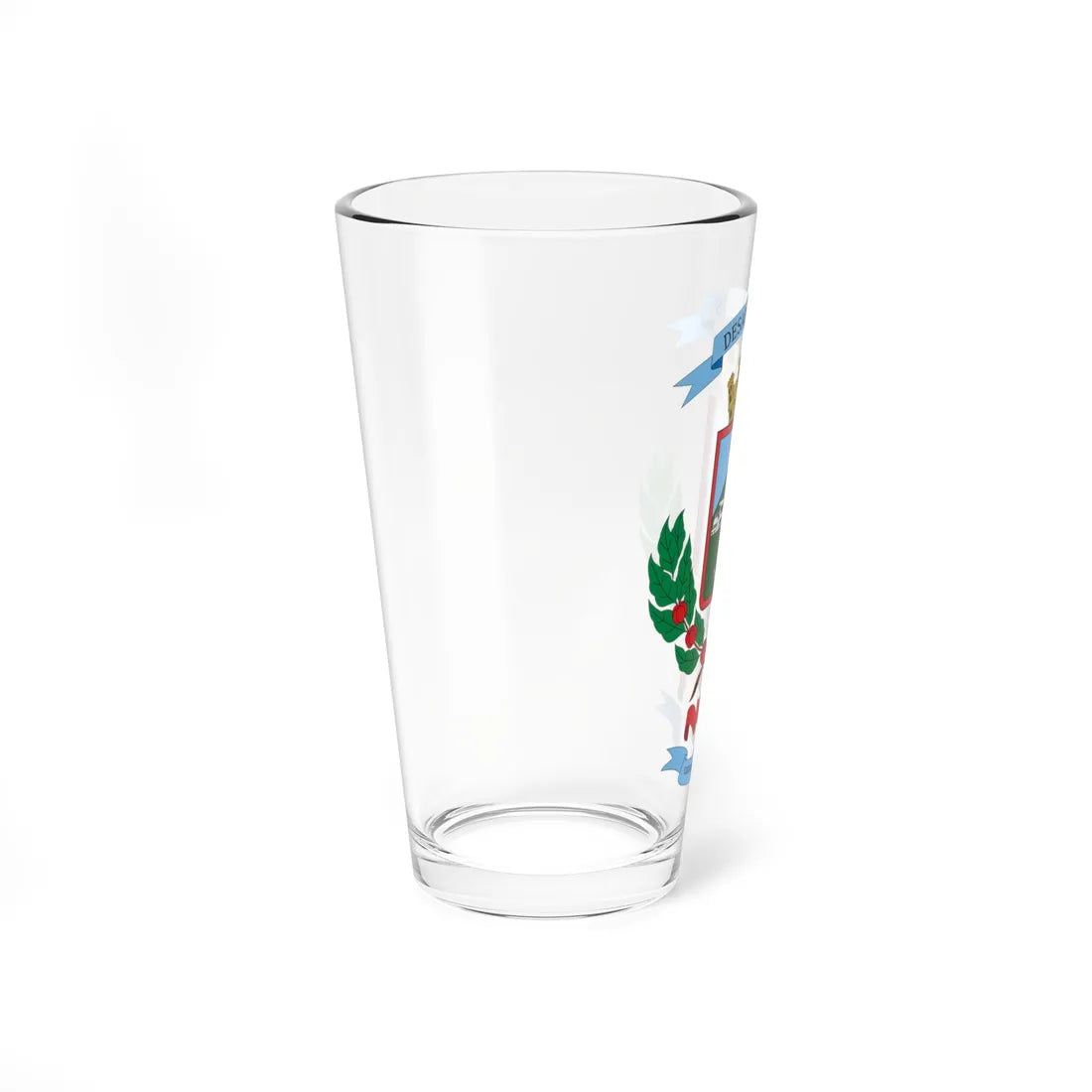 Escudo del cantón de Desamparados (Costa Rica) (Coat of Arms) Pint Glass 16oz - Go Mug Yourself