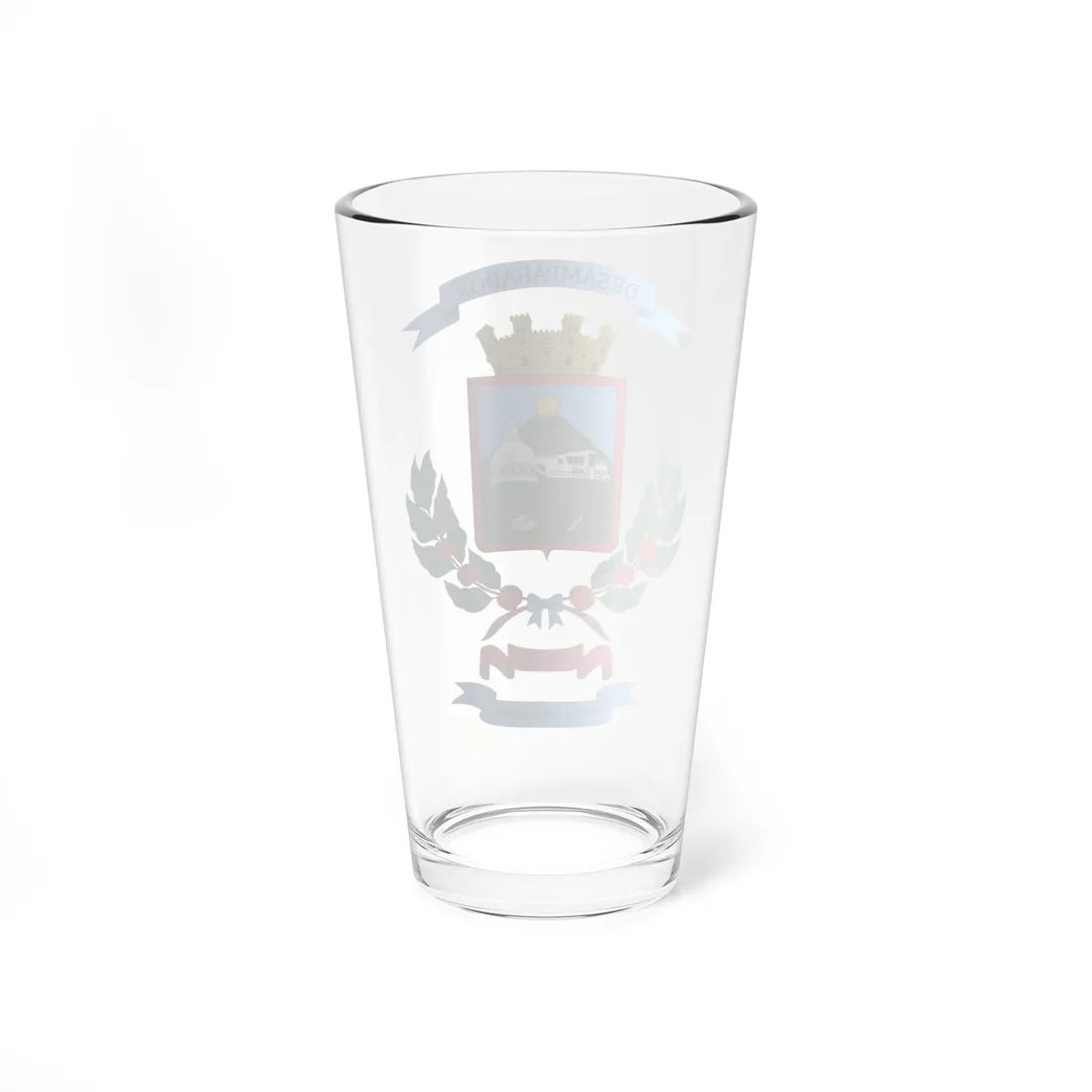 Escudo del cantón de Desamparados (Costa Rica) (Coat of Arms) Pint Glass 16oz - Go Mug Yourself