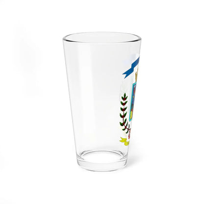 Escudo del Cantón de Grecia (Costa Rica) (Coat of Arms) Pint Glass 16oz - Go Mug Yourself