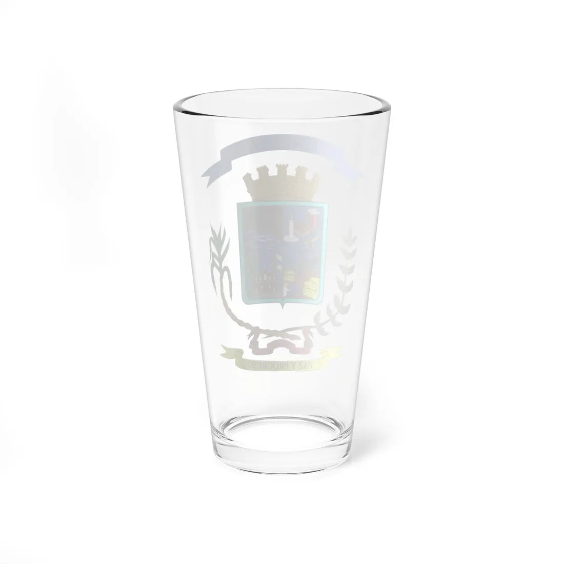 Escudo del Cantón de Grecia (Costa Rica) (Coat of Arms) Pint Glass 16oz - Go Mug Yourself