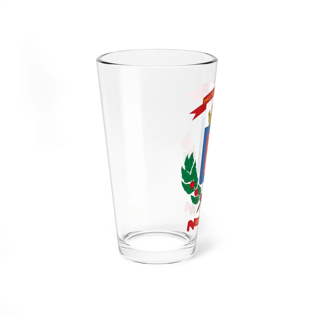 Escudo del cantón de Heredia (Costa Rica) (Coat of Arms) Pint Glass 16oz - Go Mug Yourself