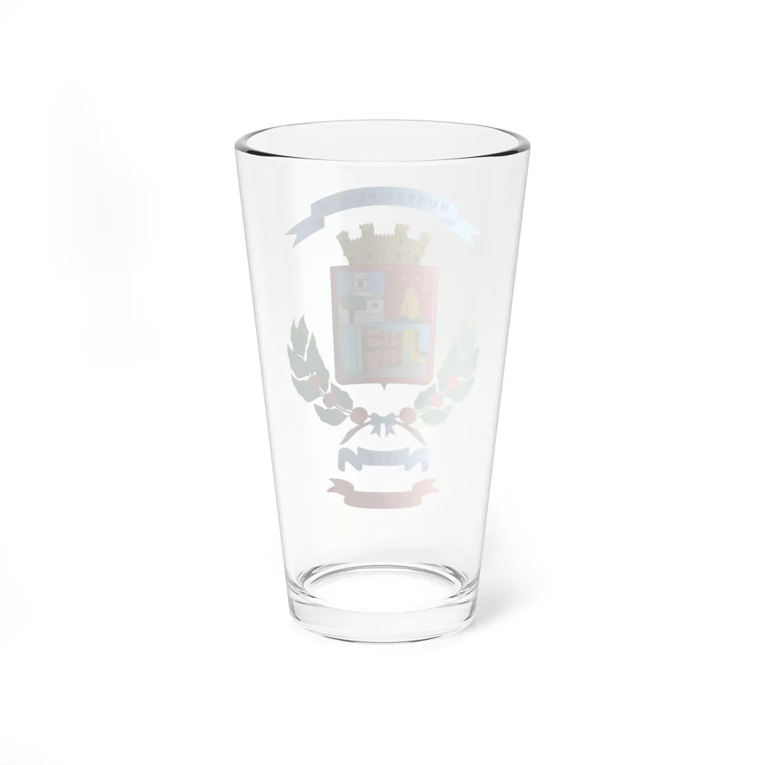 Escudo del cantón de Montes de Oca (Costa Rica) (Coat of Arms) Pint Glass 16oz - Go Mug Yourself