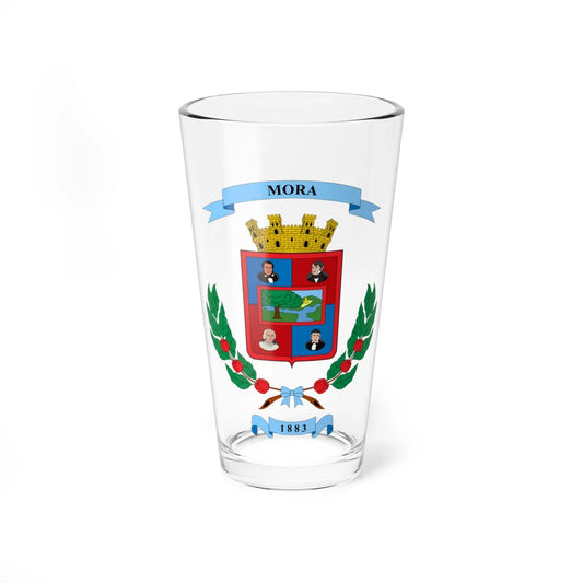 Escudo del cantón de Mora (Costa Rica) (Coat of Arms) Pint Glass 16oz 16oz - Go Mug Yourself
