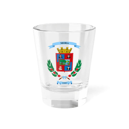 Escudo del cantón de Mora (Costa Rica) (Coat of Arms) Shot Glass 1.5oz 1.5oz - Go Mug Yourself