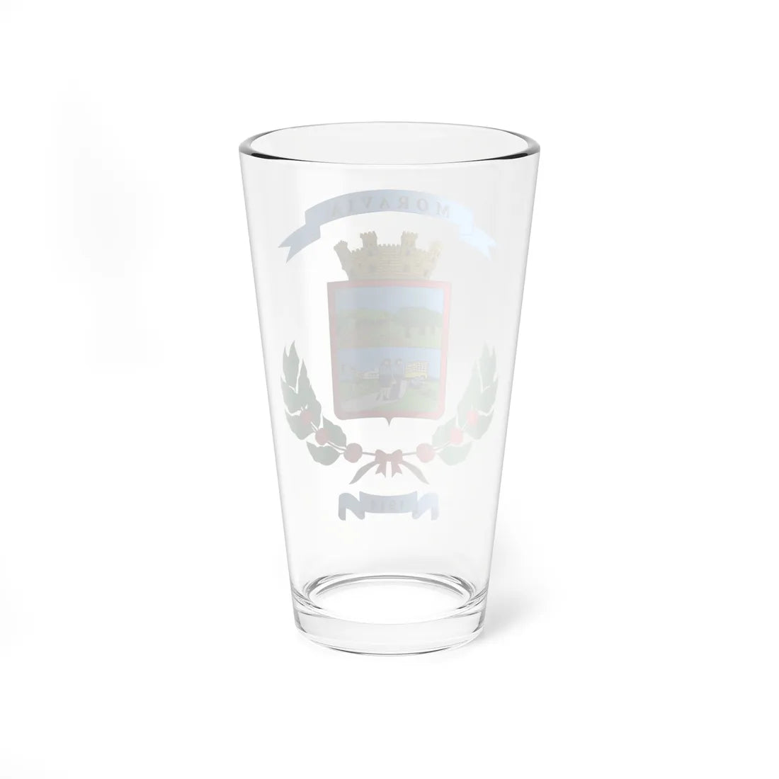 Escudo del cantón de Moravia (Costa Rica) (Coat of Arms) Pint Glass 16oz - Go Mug Yourself