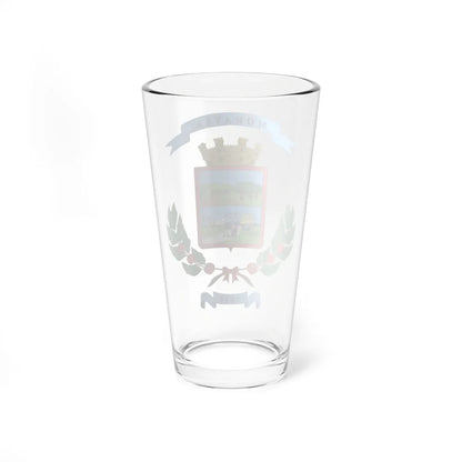 Escudo del cantón de Moravia (Costa Rica) (Coat of Arms) Pint Glass 16oz - Go Mug Yourself