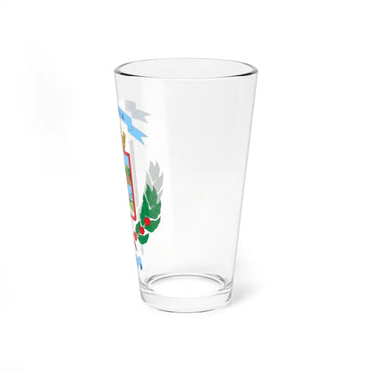 Escudo del cantón de Moravia (Costa Rica) (Coat of Arms) Pint Glass 16oz - Go Mug Yourself