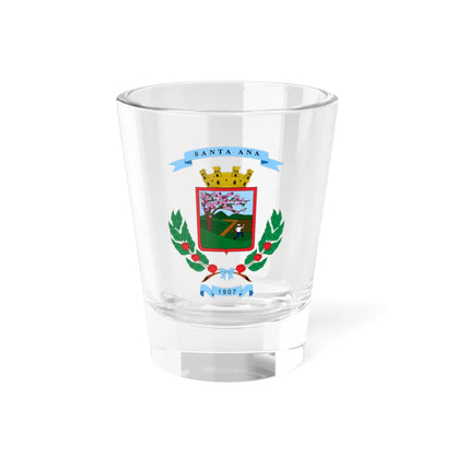 Escudo del cantón de Santa Ana (Costa Rica) (Coat of Arms) Shot Glass 1.5oz 1.5oz - Go Mug Yourself