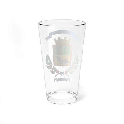 Escudo del cantón de Tibás (Costa Rica) (Coat of Arms) Pint Glass 16oz - Go Mug Yourself
