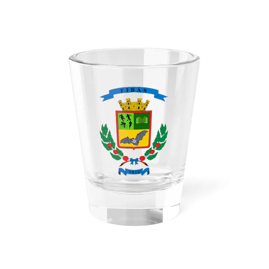 Escudo del cantón de Tibás (Costa Rica) (Coat of Arms) Shot Glass 1.5oz 1.5oz - Go Mug Yourself