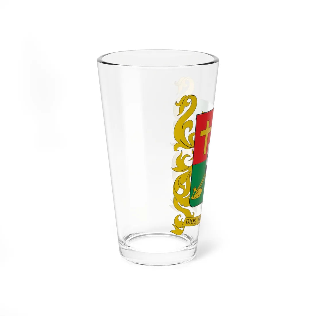 Escudo del Carmen de Viboral (Colombia) (Coat of Arms) Pint Glass 16oz - Go Mug Yourself