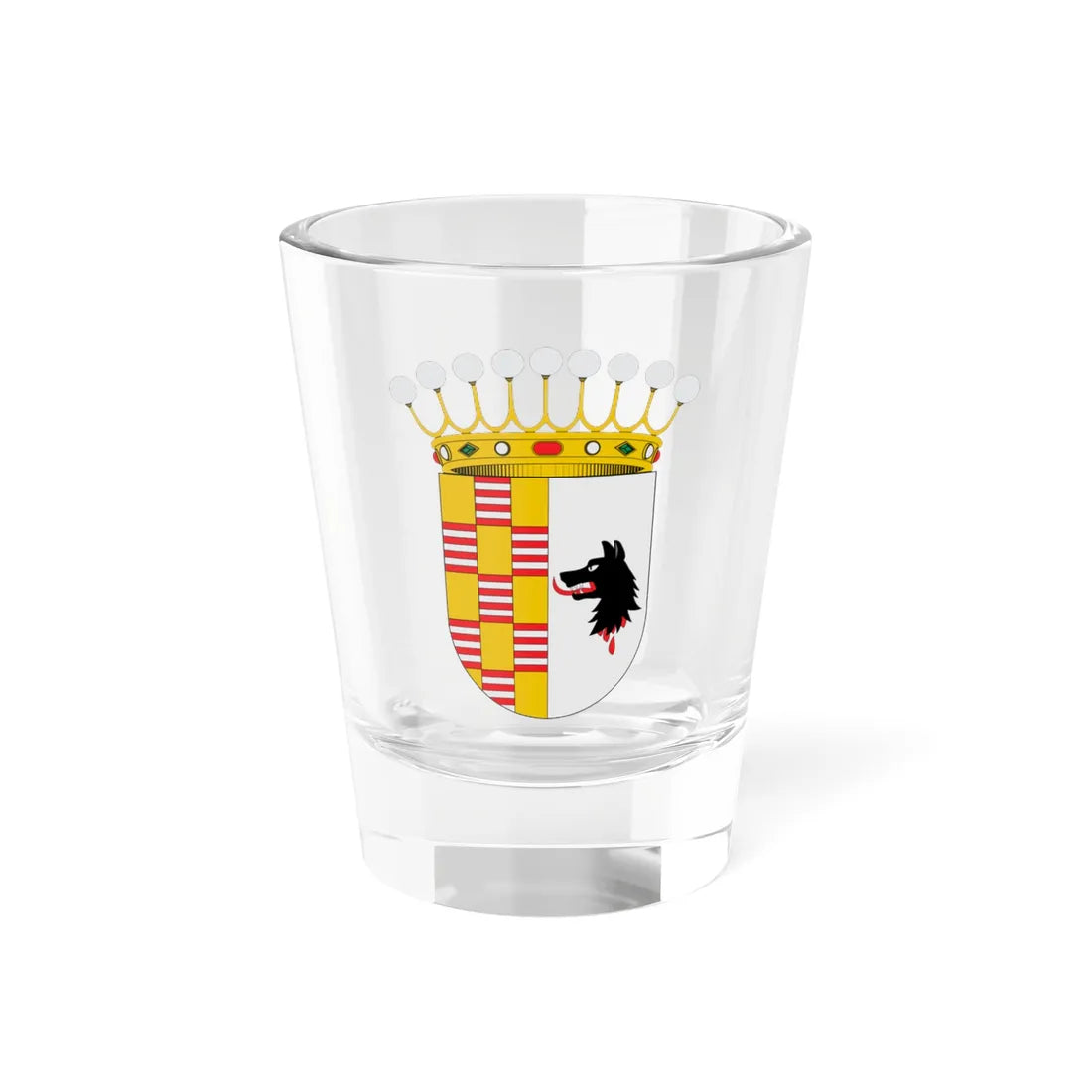 Escudo del Condado de Altamira (Portugal) (Coat of Arms) Shot Glass 1.5oz 1.5oz - Go Mug Yourself