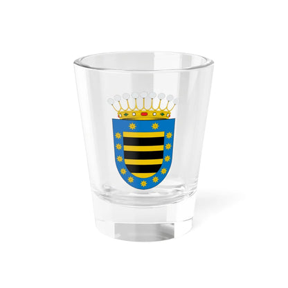 ESCUDO DEL CONDADO DE SANTIAGO DE LA LAGUNA (Costa Rica) (Coat of Arms) Shot Glass 1.5oz 1.5oz - Go Mug Yourself