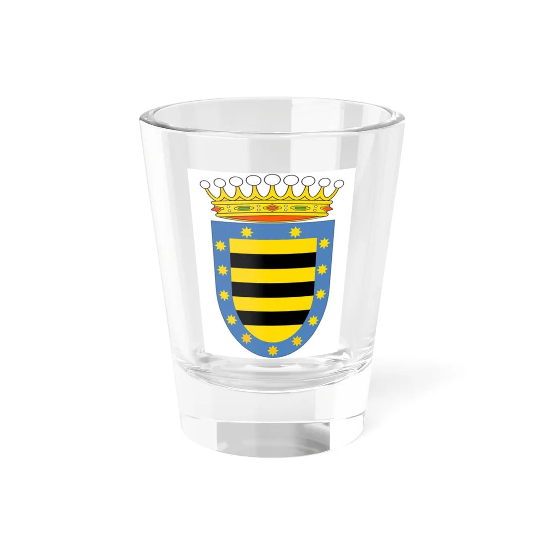 Escudo del Condado Santiago de la laguna (Mexico) (Coat of Arms) Shot Glass 1.5oz 1.5oz - Go Mug Yourself