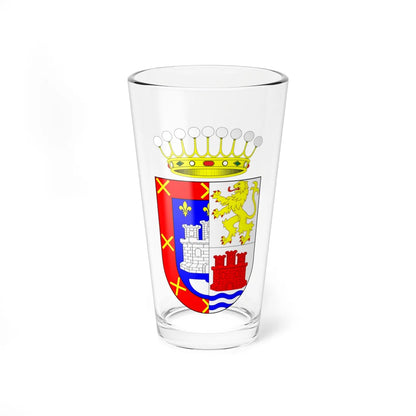Escudo del Conde de Quinta Alegre Molina Alcalde (Chile) (Coat of Arms) Pint Glass 16oz 16oz - Go Mug Yourself